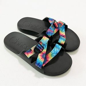 Chaco Chillos Tie Dye Slides